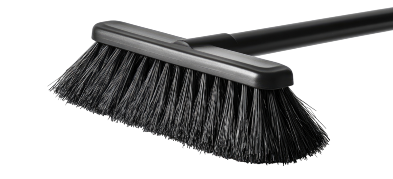 Dark gray angled brush attachment