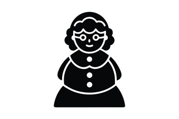 mrs claus vector icon