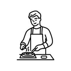 Illustration of a joystick with a round top and a plus sign inside isolated on a white background art