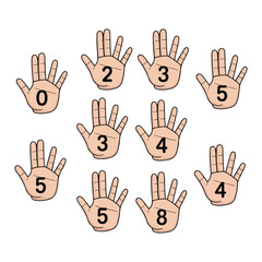 Fototapeta premium hands vector illustration