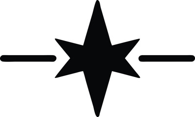 north star vector icon