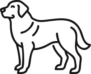 akbash line arts with white background