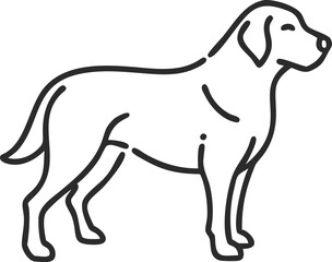 akbash line arts with white background