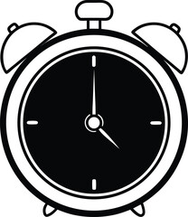 alarm clock silhouette 