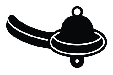 sleigh bell strap vector icon
