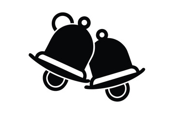 sleigh bells vector icon