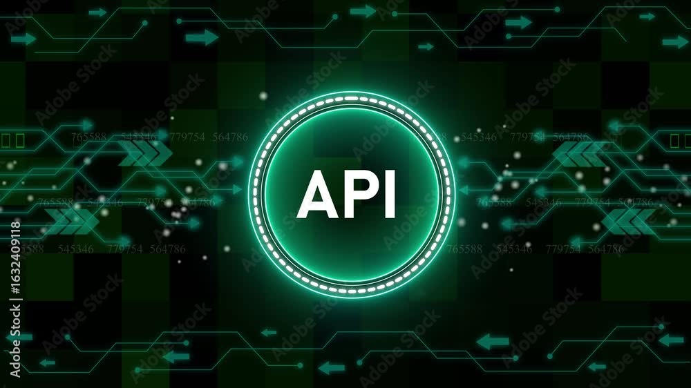 Wall mural api - application programming interface. software development tool. business, modern technology, int