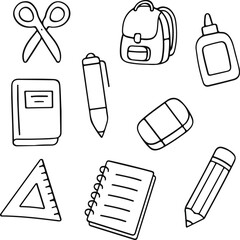 School Supplies Drawing