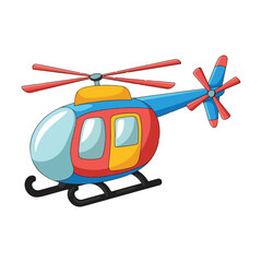 helicopter vector illustration