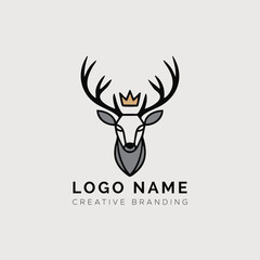 deer head logo
