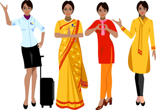 Indian airline stewardesses