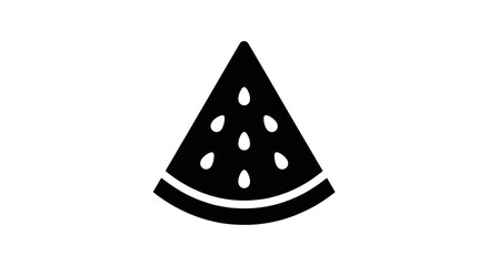 Illustration of a slice of watermelon isolated on transparent background