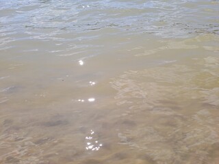 waves on the sand