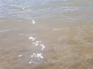 water and sand