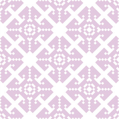 Soft geometric seamless pattern in pastel pink and white tones. Featuring clean lines and modern shapes, this design offers a light, feminine, and stylish feel—ideal for fabric, wallpaper, apackaging.