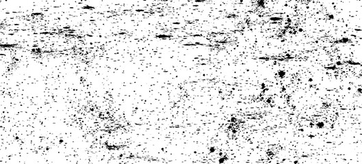 Distressed black texture dark grainy texture on white background. Grunge snow overlay. Vector illustration.