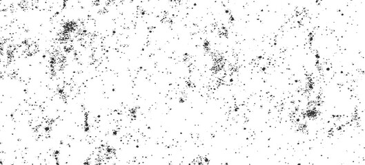 Distressed black texture dark grainy texture on white background. Grunge snow overlay. Vector illustration.
