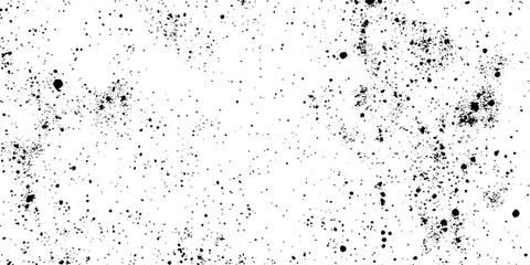 Distressed black texture dark grainy texture on white background. Grunge snow overlay. Vector illustration.