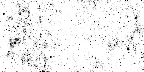 Distressed black texture dark grainy texture on white background. Grunge snow overlay. Vector illustration.