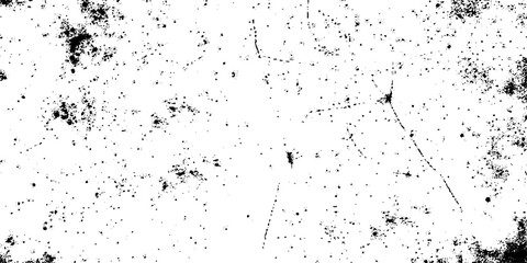 Distressed black texture dark grainy texture on white background. Grunge snow overlay. Vector illustration.