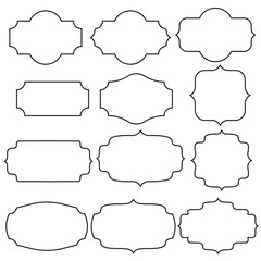 Set of Vintage Banner Frame