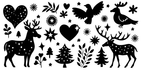 Woodland Christmas Art Guide