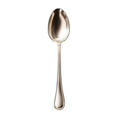 Golden spoon isolated on black