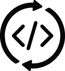 vector black circle icon