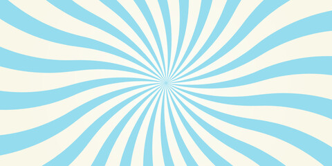 Blue sun rays vector background. Abstract sun rays wallpaper for templates, social media banner ads, website business designs.
