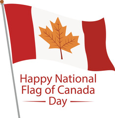 "National Flag of Canada Day Celebration Graphic"