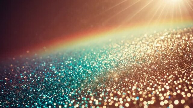 A vibrant rainbow stretching across the blue sky