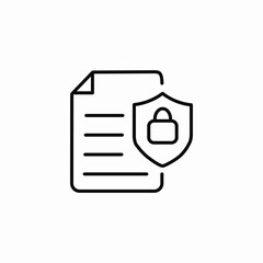 document security icon sign vector