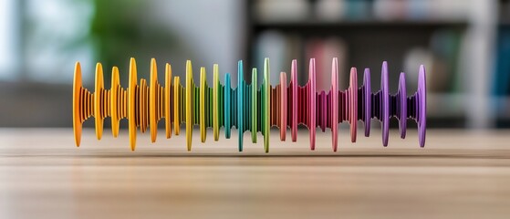 Colorful Audio Waveform
