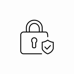 passcode protected icon sign vector