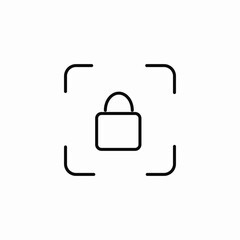 protection scan icon sign vector