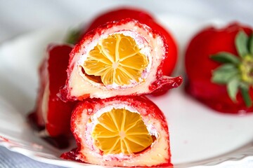 An exotic and fun take on the iconic and viral love strawberry. Lemon of love or limão do amor
