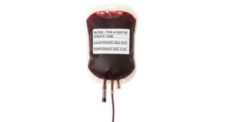Blood Bag Type A Positive Medical Stock