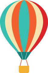 Fototapeta premium Hot Air Balloon Flight Icon