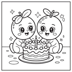 Fruits Coloring Pages