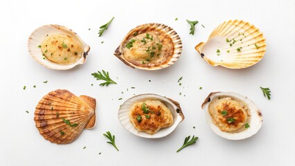 Picture of a menu made from scallops