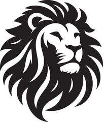 Bold vector illustration of a wild lion's head, perfect for a tattoo or mascot design