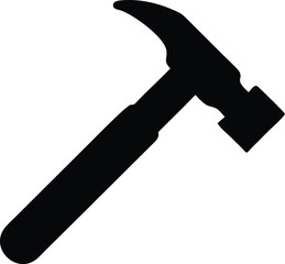hammer silhouette with transparent background