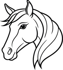 horse head silhouette