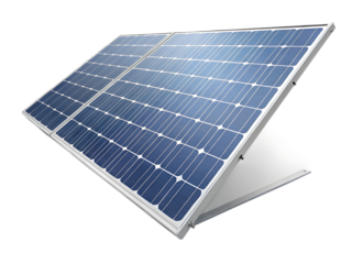 Single Solar Panel 3D Render