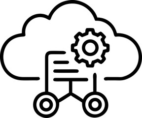 data management vector icon on white or transparent background. business analytics or data analytics icons items Stroke icon collections. Editable Stroke icon collection Outline icon.