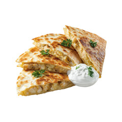 Delicious Chicken Quesadillas with Creamy Dip