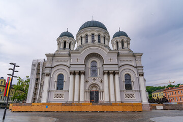Fototapeta premium Church of St. Michael the Archangel in Kaunas, Lithuania