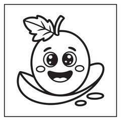 Fruits Coloring Pages for Kids and Adults