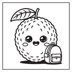 Fruits Coloring Pages for Kids and Adults