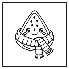 Fruits Coloring Pages for Kids and Adults